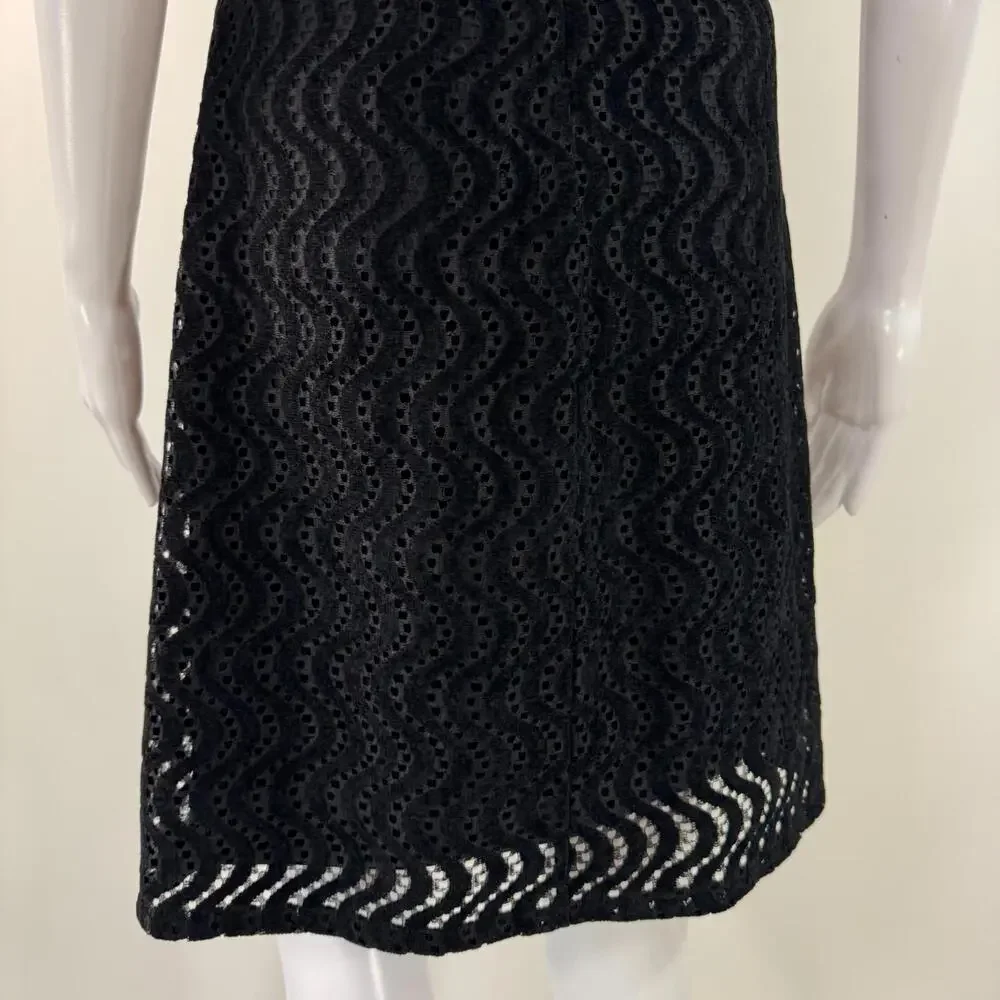 Tommy Hilfiger Women’s Lace Sheath Short Sleeve Mini Dress Black Size 4 Small - Picture 13 of 15